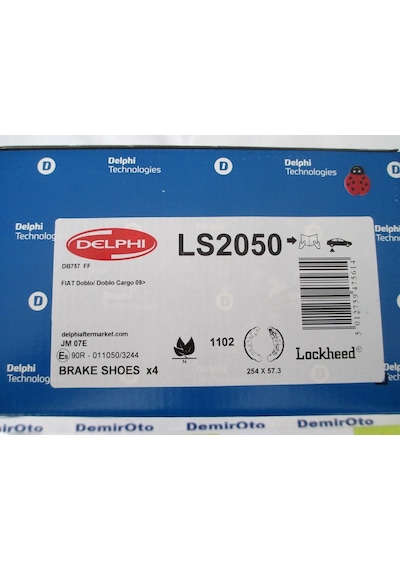77365346 Arka Fren Balata Takım Yeni Doblo Cargo LS2050 DELPHİ