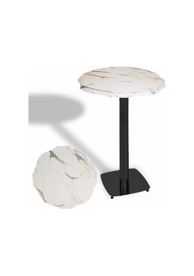 Papatya Bistro Wermodin Masa Yuvarlak 67 Cm Esb - Afyon Mermer Çok Renkli