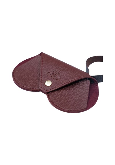 Pilook Modern Tasarım Bordo Gözlük Kılıfı