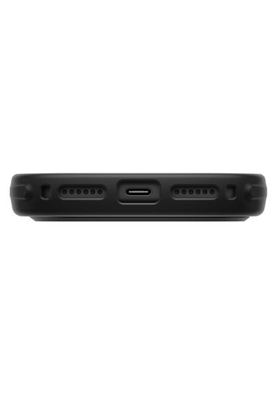 Apple iPhone Uyumlu 18 Pro Max Kılıf Parmak İzi Ve Leke Tutmaz Veren Serisi Buzlu Transparan Magsafe Kapak Siyah