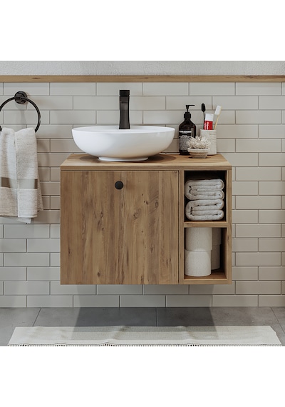 Ayaksız Lavabolu Mdflam 65 Cm Çekmeceli Banyo Dolabı Atl Atlantik Çam Ayaksız Lavabolu Mdflam 65 Cm Çekmeceli Banyo Dolabı Atl Atlantik Çam