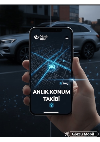 Gözcü Mobil Obd Girişi Araç Gps Takip Cihazı Uyumlu Sistemi Anlık Konum Geçmişe Dönük Konum Takibi Geofence