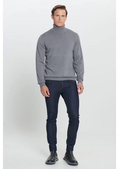 Altınyıldız Classıcs Erkek Grı Melanj Standart Fit Normal Kesim Tam Balıkçı Yaka Pamuklu Triko Kazak Gri Melanj Altınyıldız Classıcs Erkek Grı Melanj Standart Fit Normal Kesim Tam Balıkçı Yaka Pamuklu Triko Kazak Gri Melanj