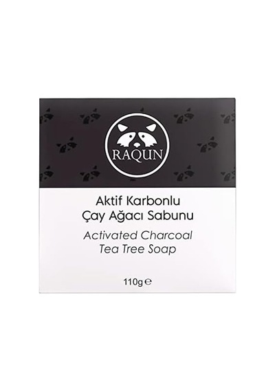 Raqun Doğal Aktif Karbonlu Çay Ağacı Sabunu 110 Gr