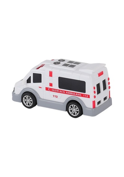 Urt004-01 Şehrin Kırılmazları Sürtmeli Ambulans -birlikt - 1 Adet Kırmızı