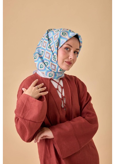 Silk Home Twill İpek Eşarp 11470-06 Bebe Mavi, Mocha Mousse, Turkuaz, Vizon, Beyaz