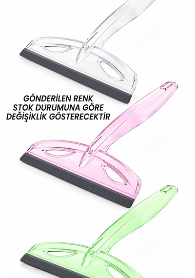 Şeffaf Camsil - Su Çekici Cam Çek - Ekstra Güçlü Silikon Suyu Tutan - Tezgah Çek Çek - 20cm Genişlik Çok Renkli