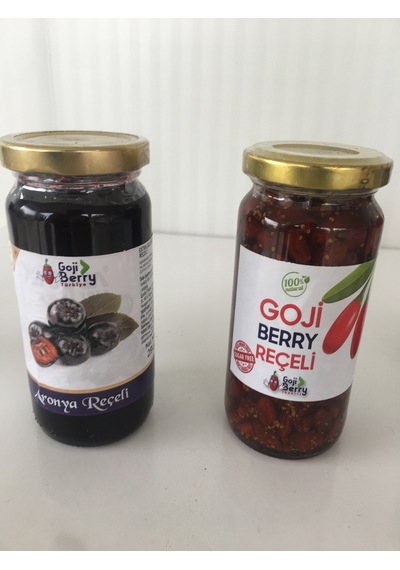 Goji Berry Şeker İlavesiz Aronya ve Goji Berry Reçeli 2 x 290 G