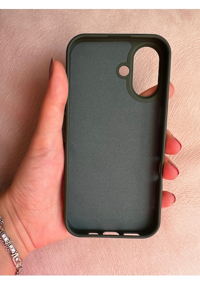 Apple Uyumlu iPhone 16 Plus Logolu İçi Kadife Silikon Lansman Kılıf