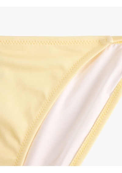 Koton Yanları İpli Üçgen Bikini Altı Sarı 6sak00018mm