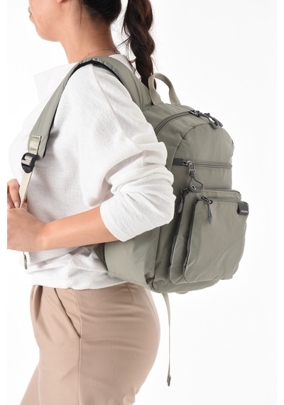 Özer-6002 Sanmorris Suya Dayanıklı Paraşüt Kumaş Unisex Sırt Çantası Açık Gri