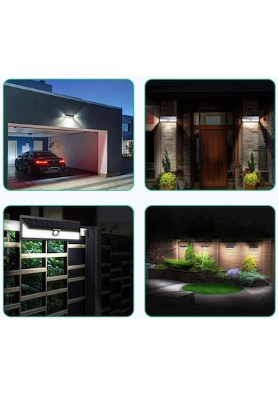 Hareket Sensörlü Güneş Enerjili Led Aydınlatma Dış Mekan Bahçe 10 (547041522) Diğer