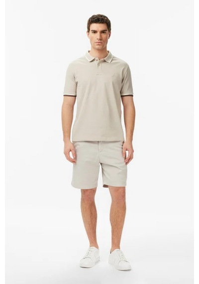 Nautica Erkek Bej Regular Fit Polo Yaka T-shirt-14601