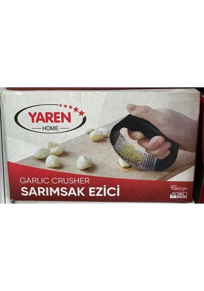 Sarmısak Ezici Paslanmaz Çelik Sarmısak Ezme Aleti - 10 Cm. - 1 Adet Çelik Diğer