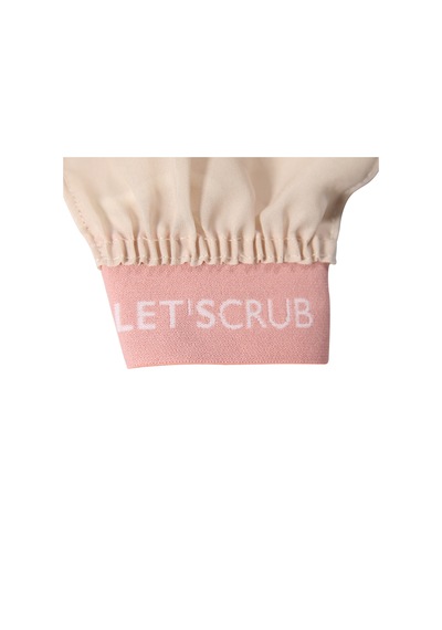 Let'scrub %100 Floş İpek Hassas Ciltler Lastikli Banyo Kesesi Let'scrub %100 Floş İpek Hassas Ciltler Lastikli Banyo Kesesi