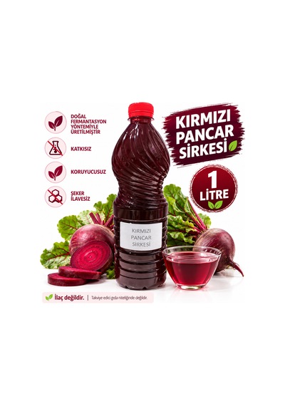 Kırmızı Pancar Sirkesi 1 Lt.