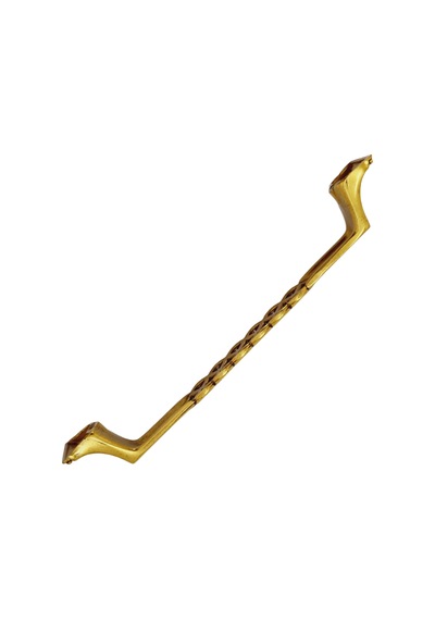 Metal Kulp Kristal Antiksarı 160mm - 5 Adet Sarı