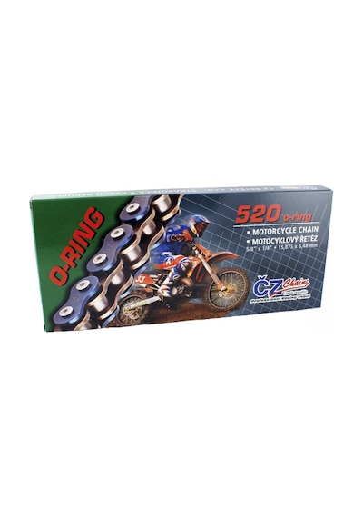 520 O-ringli Cz Çekya Motosiklet Zinciri 120 Bakla + Kilit