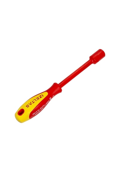 İzeltaş 4773190130 1000V Süngüsü İzoleli Lokma Uçlu Tornavida 13 MM