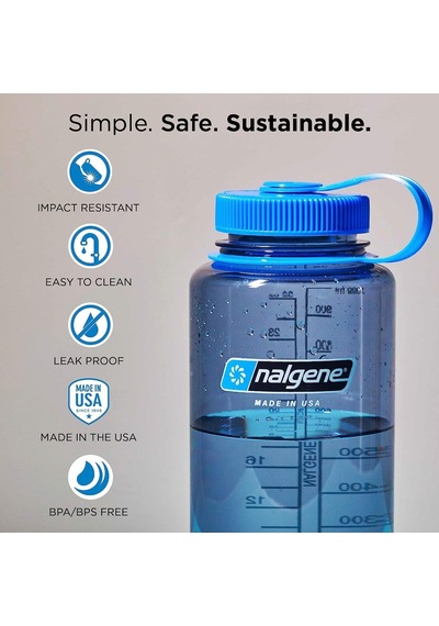 Nalgene Wh Sustain Trinkflaschen Rot 1 L Çok Renkli
