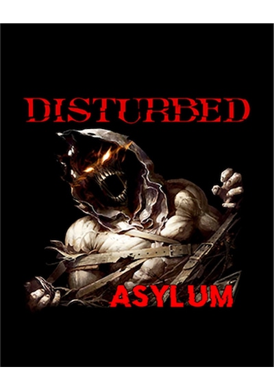 Zepplin Giyim Disturbed Asylum Büyük Sırt Patch Yama
