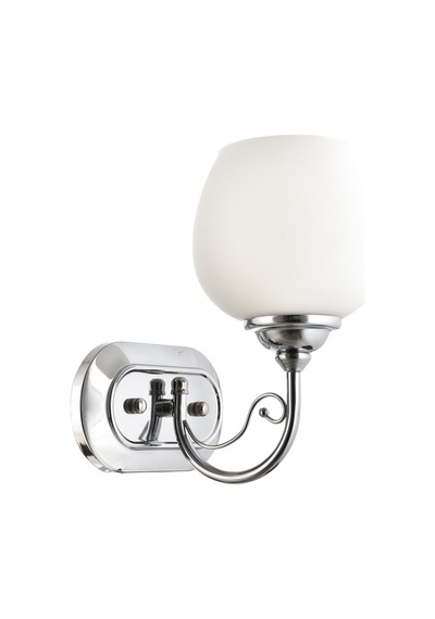 Lamore Home Belçim Opal Camlı Tekli Krom Aplik Krom