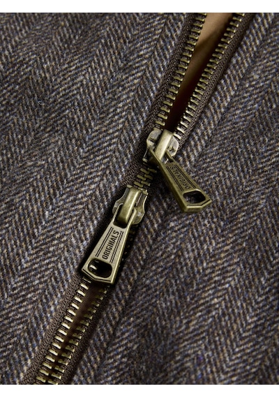 Jack & Jones Erkek Ispanyol Yaka Cep Detayli Gömlek Ceket - Salamanco - 12300441 Kahverengi