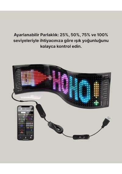 Şık Ve Fonksiyonel Rgb Led Panel Canlı Renk Yansımalı Işık Sistemi Çok Renkli