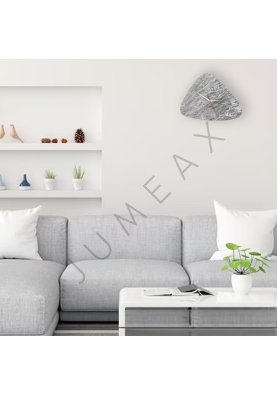 Jumeax Invernes Salome Mermer Duvar Saati Gri - Naturel