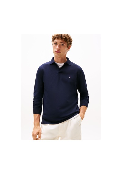 Tommy Hilfiger 1985 Regular Ls Polo Erkek Mavi T-shirt - Mw0mw20183