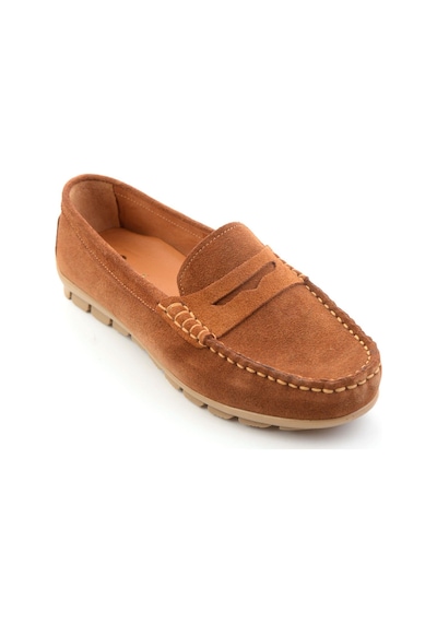 Taba Hakiki Deri Kadın Loafer Ayakkabı K01680000102