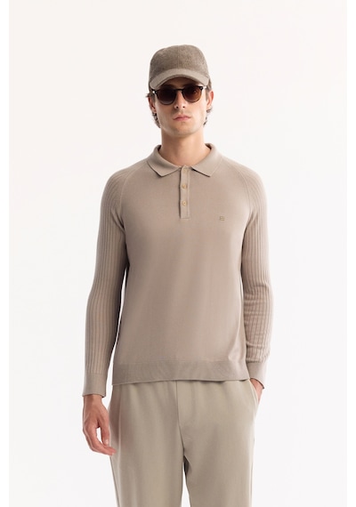 Avva Erkek Vizon Polo Yaka Düğmeli Soft Touch Dokulu Triko Regular Fit Kazak A52y5030 Avva Erkek Vizon Polo Yaka Düğmeli Soft Touch Dokulu Triko Regular Fit Kazak A52y5030
