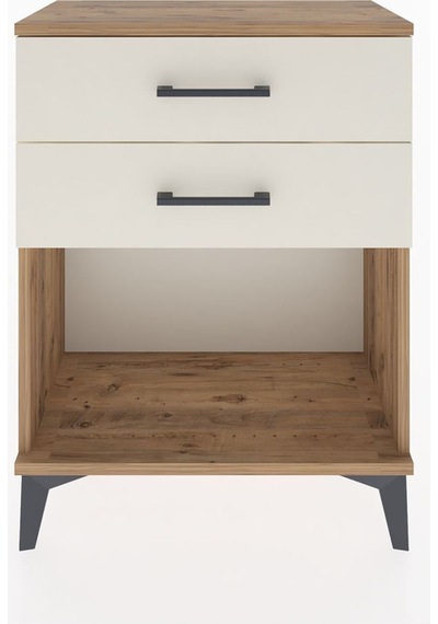 Arges Komodin 2 Çekmeceli 60x30x80 Çam-aytaşı Atlas Çam