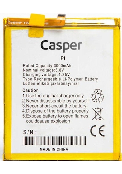 Casper Via F1 A Kalite Batarya 3000 Mah Gns2684019