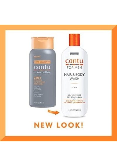 Cantu Men S 2 İn 1 Erkekler İçin Saç Ve Vücut Yıkama Jeli Şampuan + Duş Jeli