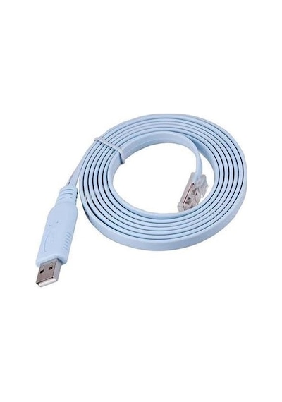 3852a Usb Cisco Konsol Consol Rj45 Usb 2.0 To Rj45 Konsol Kablosu 1.8m Ch340 Chipset Cisco Standart