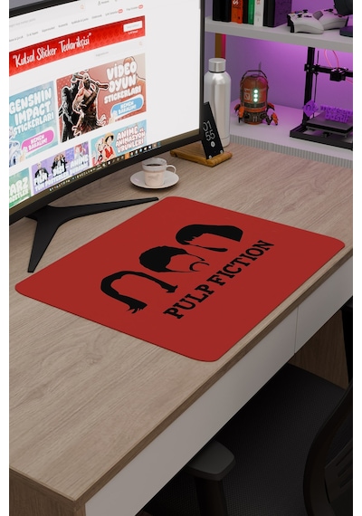 Pulp Fiction Ucuz Roman Tarantino V3 48x40 Xl Gaming Kauçuk Kaymaz Taban Mouse Pad Fare Altlığı
