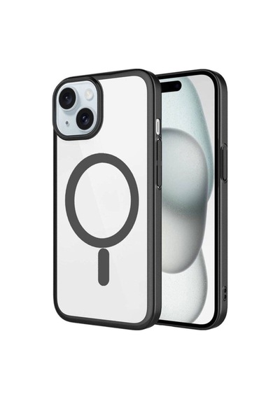 Apple Uyumlu iPhone 15 Plus Kılıf Wireless Şarj Özellikli Sert Pc