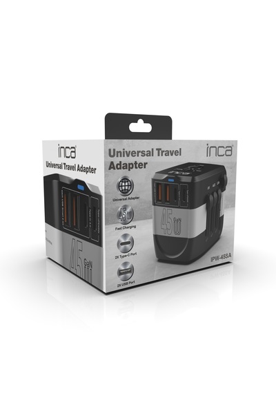 Ipw-45sa 45w Pd Hızlı Şarjlı Universal Seyahat Adaptörü 150+ Ül