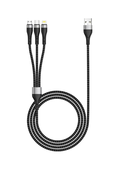 Zore Zr-43 3in1 Usb-a To Lightning Type-c Micro Şarj Ve Data Kablosu 20w 1.5m