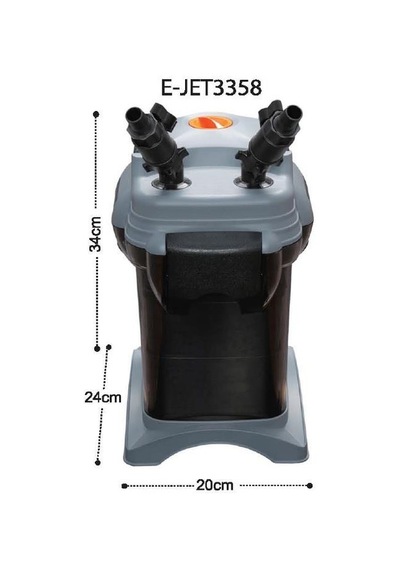 E-Jet 3358 Akvaryum Dış Filtre 6.4 Watt 1000 Lt/S