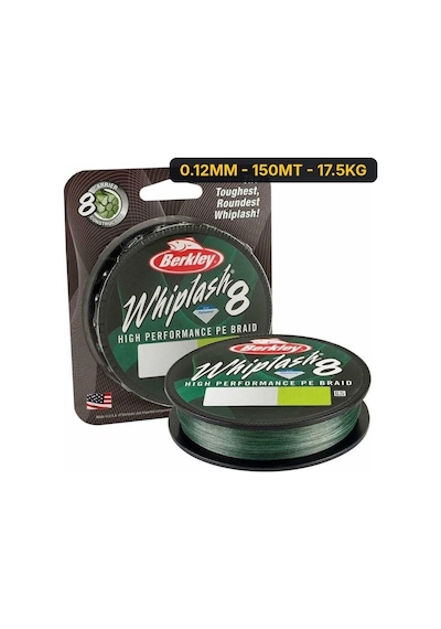 Berkley Whiplash 8 Braid İp Misina Moss Green 150mt 0.12mm - 150mt - 17.5kg