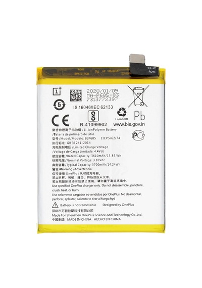 Oneplus 7 Batarya 3700 Mah