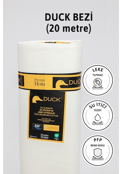Premier Metrelik Duck Keten Kumaş Su İtici Bez 20 Metre Pfp - Ekr Ekru