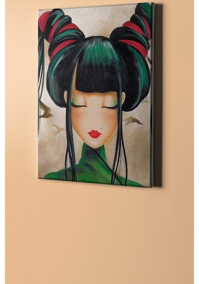 Webstyle Sayılarla Boyama Seti Kasnaklı Japon Kızın Düşü 40 X 50 Cm