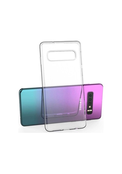 Galaxy S10 Plus Kılıf Zore Kamera Korumalı Süper Silikon Kapak Renksiz