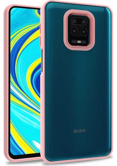 Xiaomi Redmi Note 9 Pro Kılıf Zore Flora Kapak Rose Gold