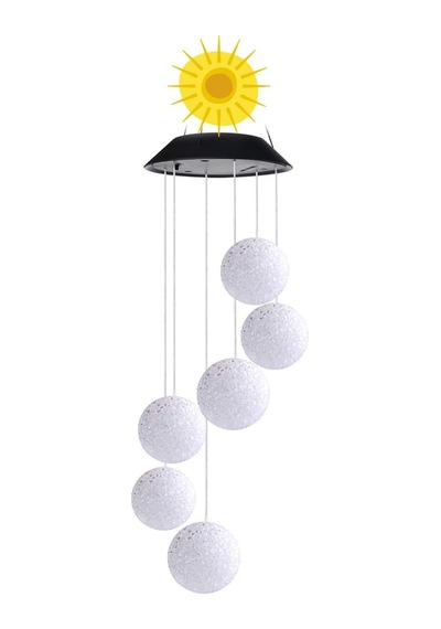 Greentech Güneş Enerjili Renk Geçişli Kristal Top Aydınlatma/gt-sl10 Çok Renkli