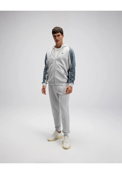 Ellesse Em560 Erkek Gri Fermuarlı Kapüşonlu Siyah Sweat Gri