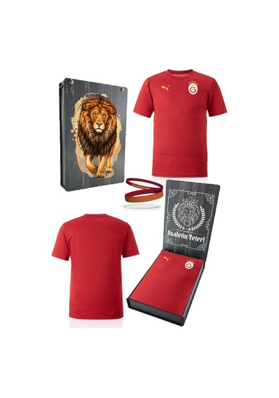 Galatasaray Lisanslı Sıfır Yaka Kırmızı A Takım Antrenman T-shirt + Bileklik Set Hediyelik Ahşap Kutulu Kırmızı - Beyaz Galatasaray Lisanslı Sıfır Yaka Kırmızı A Takım Antrenman T-shirt + Bileklik Set Hediyelik Ahşap Kutulu Kırmızı - Beyaz